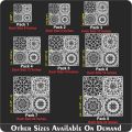 Pack of 4 Flower patterns Reusable Stencil Airbrush Painting Wall Art DIY Home Decor Scrap booking Album Crafts. 