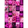 21 pink aesthetic phto cards  latest photocards of your choice for wall decor. 