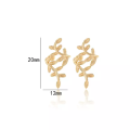 Pair of Ear Clip Earrings For Girl Leaf Earclip For Girls Stylish Earrings Valentines Day Gift for Lovers. 