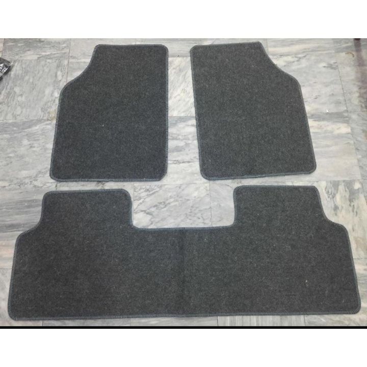 3PCS Suzuki Mehran Carpet Floor Mats Grey Color