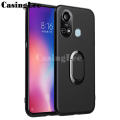 For itel A49 Play / A58 Lite Case Soft matte full Protector Shockproof Car Magnetic Holder Ring Phone Cover Casing hp itel A58 Lite / A49 Play Phone cases. 