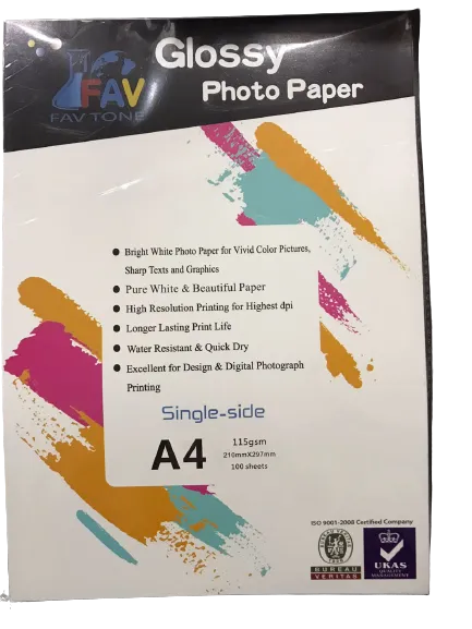 FAV Tone Glossy Photo Paper A4 Size 115 GSM