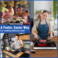 Electric Stove 2200w Infrared Cooker Hot Plate Induction Cooker Touch Panel Effective and Constant Temperature Control Smart Cooking Safe and Energy Saving Easy to Clean Healthy Environment Friendly. 