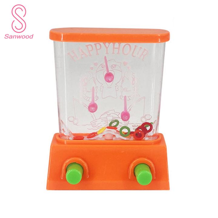 Retro Water Game Toy Classic Handheld Water Game Toy for Stress Relief Education Perfect Birthday Gift for Boys Girls Portable Ring Toss Game