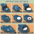 2 in 1 Dumpling Samosa Maker Ghughra Momos Makers Machine, Dumpling Skin Press Mould for Momos Making,Dumpling Maker Mould Machine, Dumpling Making Tool with Dumpling Puri Maker - 1 Piece - ZT. 