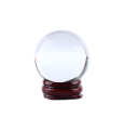 Crystal Ball with Stand Base Asian Rare Natural Quartz Clear Magic Healing Sphere 40mm. 