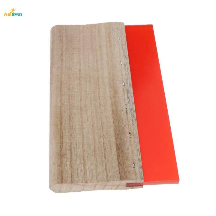 Screen Squeegee Wood Screen Rubber Ink Scraper For Screen | Daraz.pk