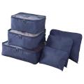 6pcs/Set Travel Storage Bag Portable Luggage Organizer Clothes Tidy Pouch Zip Cube Luggage Toiletry Bag Organizer Pouch Home Organization - Multi. 