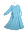 Abyaa Front Button style with closed Sleaves Stylish Design | Blue and  light blue  Color Design | | Abaya New design Gown. 