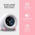 LittleHippo MELLA: Ready to Rise Children's Sleep Trainer, Night Light, Sound Machine and OK to Wake Alarm Clock for Toddlers and Kids - Blush Pink. 