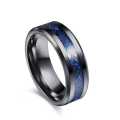 Blue Dragon Tungtsen Ring, Tungsten Metal Ring, Stunning Mens Ring, Tungsten Band.. 