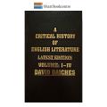 A Critical History Of English Literature by David Daiches Volume 1-4. 