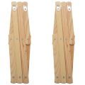 Accordion Wall Hanger 10 Hooks Pack Of 2 Natural Wood Wall Mounted Expandable Accordion Peg Coat Rack Hanger 2 Pack. 