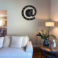 Sign Symbol with Numbers Wood Wall Clock | Laser Cut Craft For Home Office Wall Decor | Made of Imported Wood, | 16 by 16 Perfect Size | Clock for Rooms | With Intricate Carvings and Designs | Beautiful and Elegant Wooden Wall Clock.. 