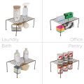 Smart Design Cabinet Storage Shelf Rack  - Steel Metal Wire - Cupboard, Plate, Dish, Counter & Pantry Organizer Organization - Kitchen. 