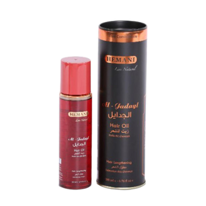 Hemani Live Natural - Al Jadayal Hair Oil 200Ml (Red)