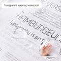A4 clear plastic punched pockets file paper protector / paper wallets / sleeves 100 Pcs 0.03mm. 