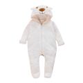 Newborn Infant Baby Boy Girl Hooded Cartoon Flannel Romper Jumpsuit Warm Clothes. 