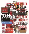 Multiple Netflix Stickers For Netflix Lovers Best Quality Aesthetic Stickers For Cool Vibes In Different Packs So Beautiful and Elegant. 