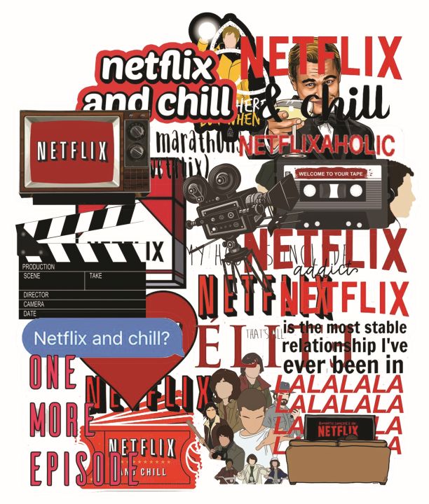 Multiple Netflix Stickers For Netflix Lovers Best Quality Aesthetic Stickers For Cool Vibes In Different Packs So Beautiful and Elegant