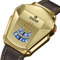Sveston IRONMAN 2.0 SV-11284-M-3 Leather sports watch for men. 