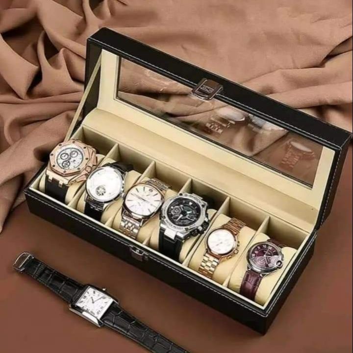 Watch%20Box%20Organizer%20for%20Men%20PU%20Leather%20Storage%20Case%20Classic%20and%20Luxury%20Style%20Black/Brown%206/8/10/12%20Grid%20-%20Image%207