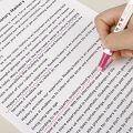 Designer Linear Roller Curve Highlighter Pens Set, 3 Colored Cute Outline Curve Highlighters Pens, Cool Pens For Kids And Adults, Highlighter Pens For Study, Book, Drawing. 
