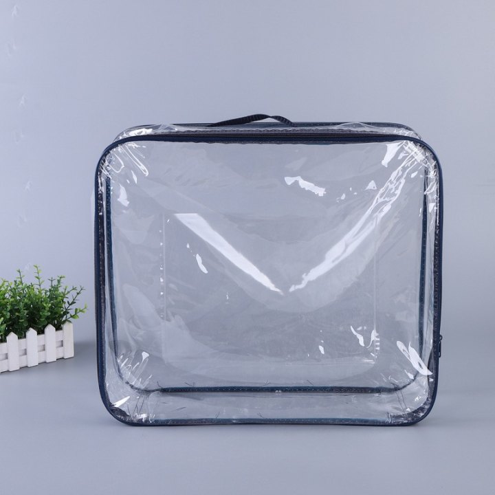 PVC Transparent Plastic Quilt Blanket Packaging Bag  organiser bedsheet packing bags baby diaper bag High Quality Comfortable Single & Double Blanket