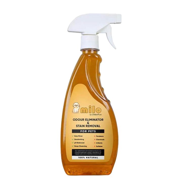 Milo Pet’s Odour Eliminator & Stain Removal – Natural Bio-Enzymatic Formula, Eliminate Pet’s Bad Odour & Remove Tough Stains
