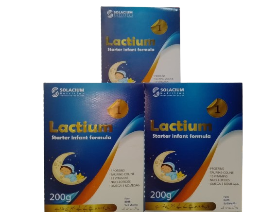 Lactium 1 Infant Formula Milk Powder for Babies (PACK OF 5) (0–6 Months) – 200g Nutrition Formula