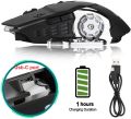 Mouse Gaming Wireless Cool Lighting Effect T2 Mouse 1200/1800/2400/3200 DPI USB Game 6D Macro Definition Programming Luminous Mechanical Gaming Mouse for Gamer Ergonomic 2.4G Rechargeable Silent Backlit USB Optical Wireless Gaming Mouse Pro Gamer Pc DVR. 