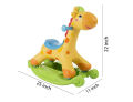 Evergreen - Learning Fun Rocking And Riding Giraffe With Lights And Music - 2 In 1 Function For Kids Toddler Activity Toy. 