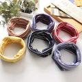 Winter Snood scarf For Children Baby Warm Cotton Double Layer Neck Scarf Stripe Warmer Children's scarf Bebe Neck Scarves. 