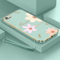 Flower Style Casing for OPPO A83 A57 2016 A59 F3 Lite New Design Square Shape Phone Case Soft Plating Case Cover with Free Lanyard. 
