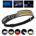 Headlamp COBA CB-689-3 rechargeable with motion sensor and red light. 