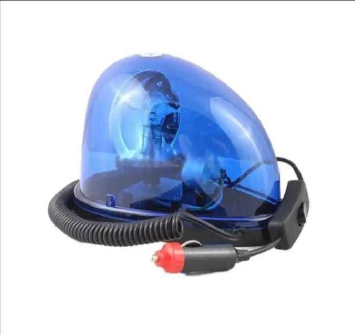 Cad Revolving Warning 12V Emergency Warning Light With Magnate Mount Teardrop Style Blue