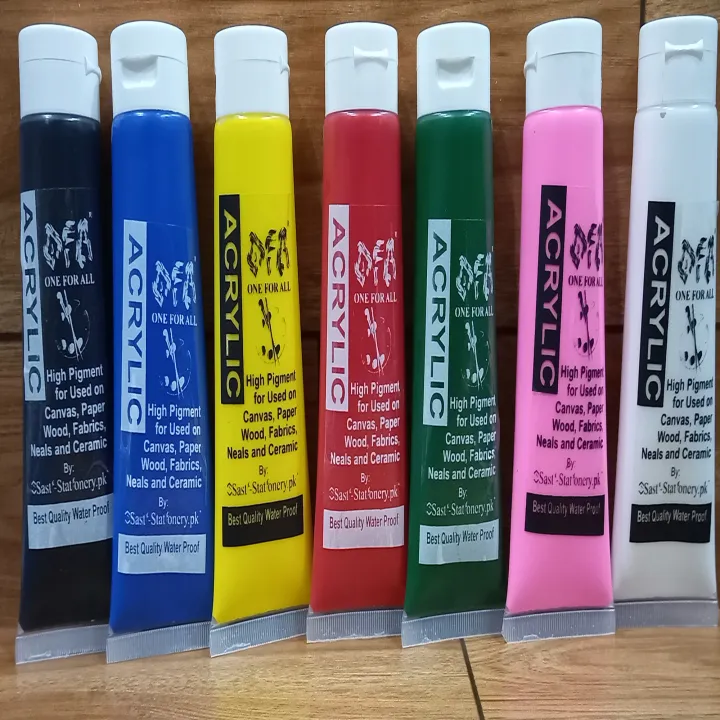 Acrylic%20Color%20Paints%2075%20ml%20Tube%207%20Color%20Set%20White,%20Black,%20Red,%20Yellow,%20Pink,%20Green%20&%20Blue%20Color%20Art%20#%20OFADM-AC%20Tube-WBRYPGB-5PC-006%20-%20Image%203