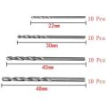 40 Pieces 0.5mm-2.0mm Straight Shank Mini Drill Bit Set Tiny Mini Small Drill Bits Full-Ground HSS Twist Drill for Dil. 