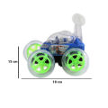 Remote Control Frozen 360 Rotation Amazing Flip Over Car - Rechargeable - Blue. 