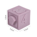 Children's soft rubber embossed large soft building blocks baby baby early education cognitive puzzle stacking can nibble toys. 