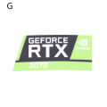 【Innovative】 RTX 3090TI 3080TI 3070 3060 desktop sticker graphics card label. 