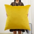 Sofa large pillow 80x80 large size waist protection oversized pillow bed cushion cover without core extra large backrest. 