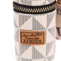 Leather Bucket Lipstick Bag Keychain Storage Bag Pendant Accessories Gifts. 