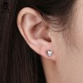 ORSA JEWELS 925 Sterling Silver Romantic 6 MM Heart Earring 14K Gold Plated for Women Earrings Gold Jewelry Birthday Gift APE43. 