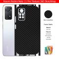 Redmi Note 11 Pro Skin/Wrap 360 Protection Sheet/ Carbon fiber/ Matte/ Transparent/ Lamination Back And Sides Included Camera Skin. 