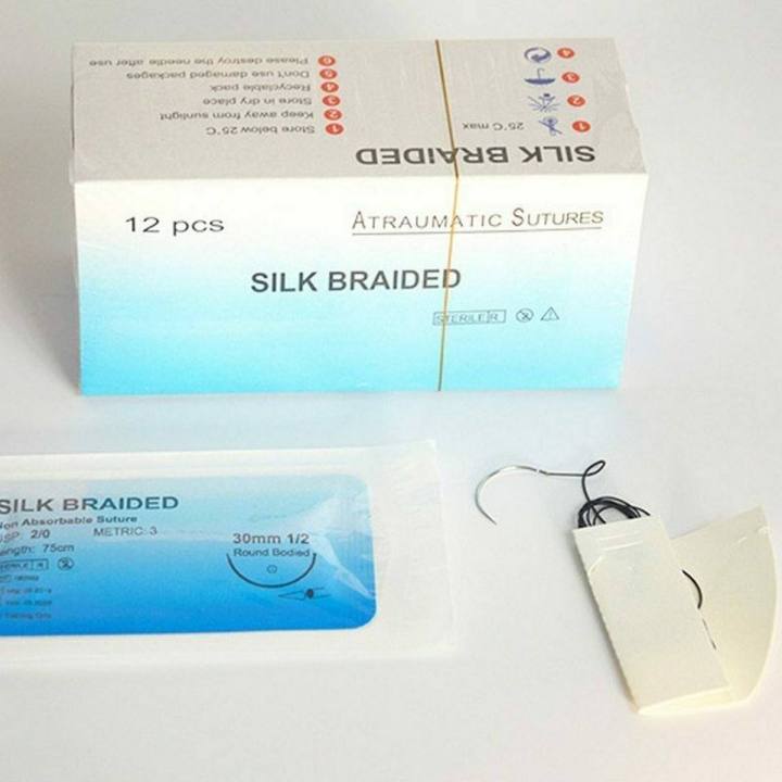 Premium%20%20Quality%20Silk%20Sutures%20Thread%206%20Pieces%20Silk%20Braided%20Sutures%20Natural%20Non%20Absorbable%20Needle%20Silk%20Suture%20Non-Injured%20Suture%20Medical%20Thread%20Suture%20First%20Aid%20Field%20Emergency%20Practice%20and%20Training%20Medical%20Instruments%20-%20Image%204
