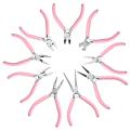 Cute Pink Handle Anti-slip Splicing and Fixing Pliers for DIY Jewelery Making Needlework. 