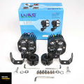 2 Piece Projector 4 Lens LED Lights Driving Fog Lights Amber/Yellow White Dual Color 40W 3Inch LED Driving Off-road Lights Work Auxiliary Lights Ditch Lights Fit for Motorcycle Truck Car SUV. 