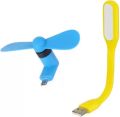 Mobile Phones Mini Electric Fan, Cooler for Android Mobile/PC/Laptop and Power Bank Multicolor. 