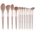 Zoreya 13pcs Makeup Brush Set Kit Soft Fiber Eye Face Eye Shadow Brushes Cosmetic Tools High Quality Synthetic Hair Gift Box Pro. 